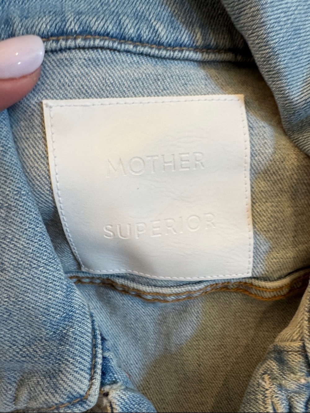 Mother Superior ‘THE DRIFTER' Light Wash Denim Vest fast as a mother-New-S - Picture 3 of 10
